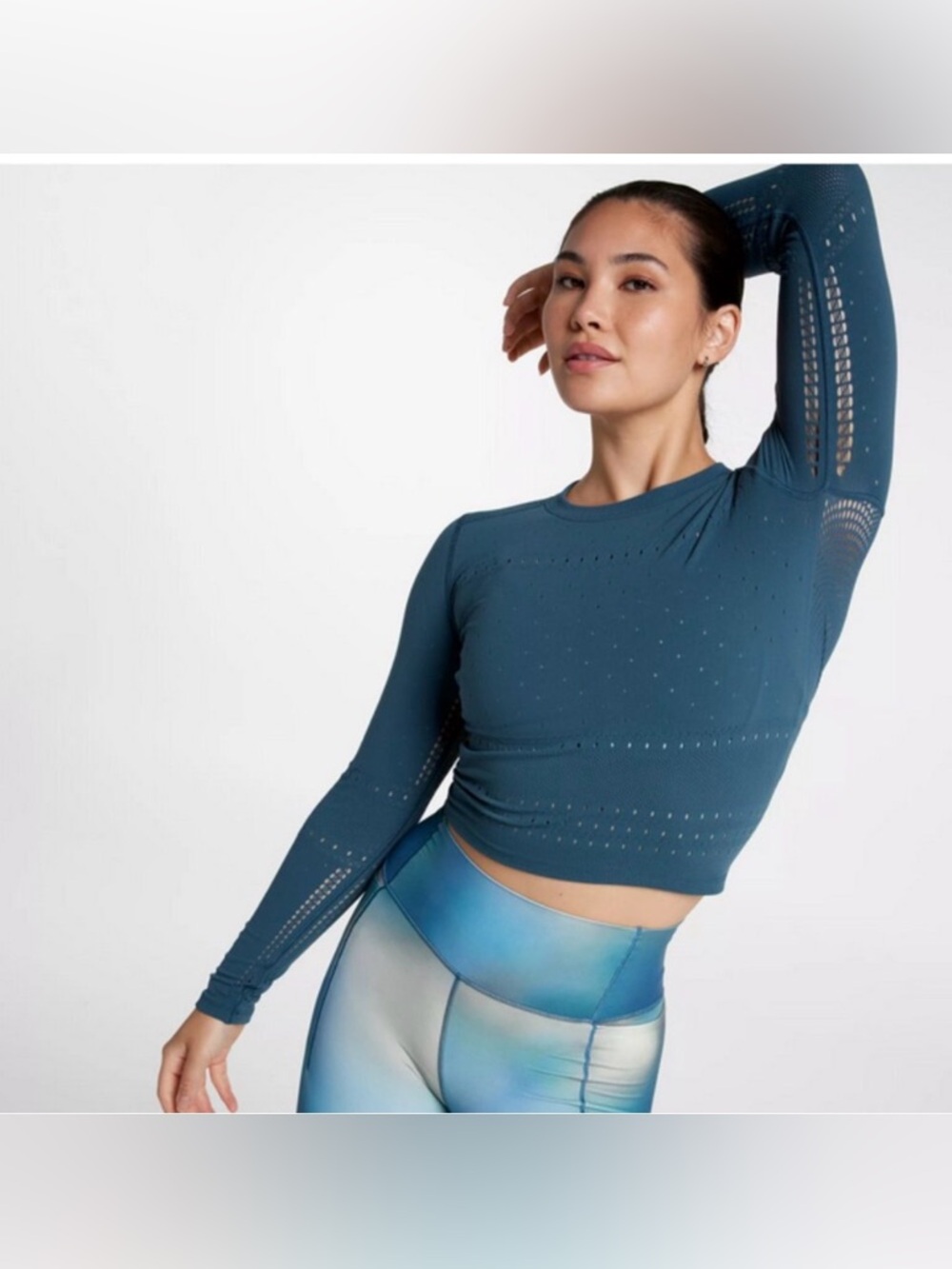 Calia by Carrie Underwood Pointelle Seamless Long Sleeve
